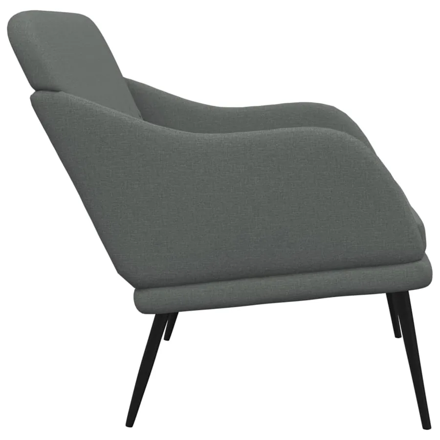 Banc Gris foncé 110x76x80 cm Tissu - 4