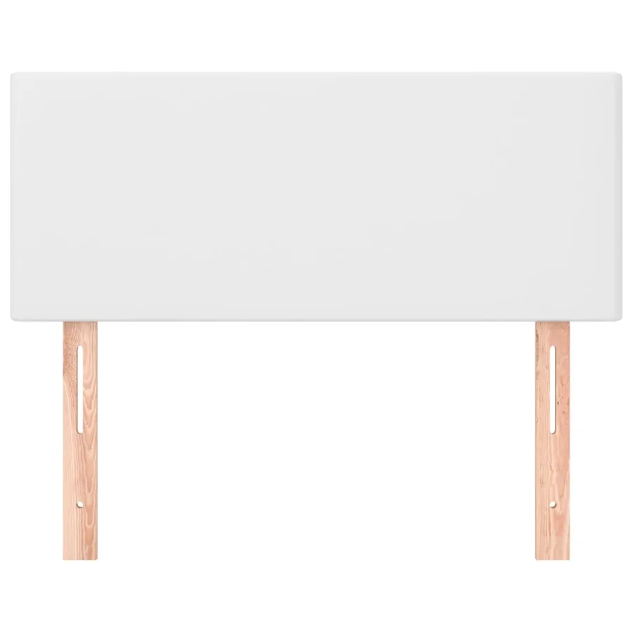 Tête de lit Blanc 90x5x78/88 cm Similicuir - 3