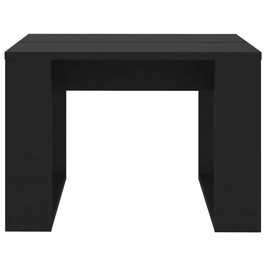 Table d'appoint Noir 50x50x35 cm Bois d’ingénierie - 4