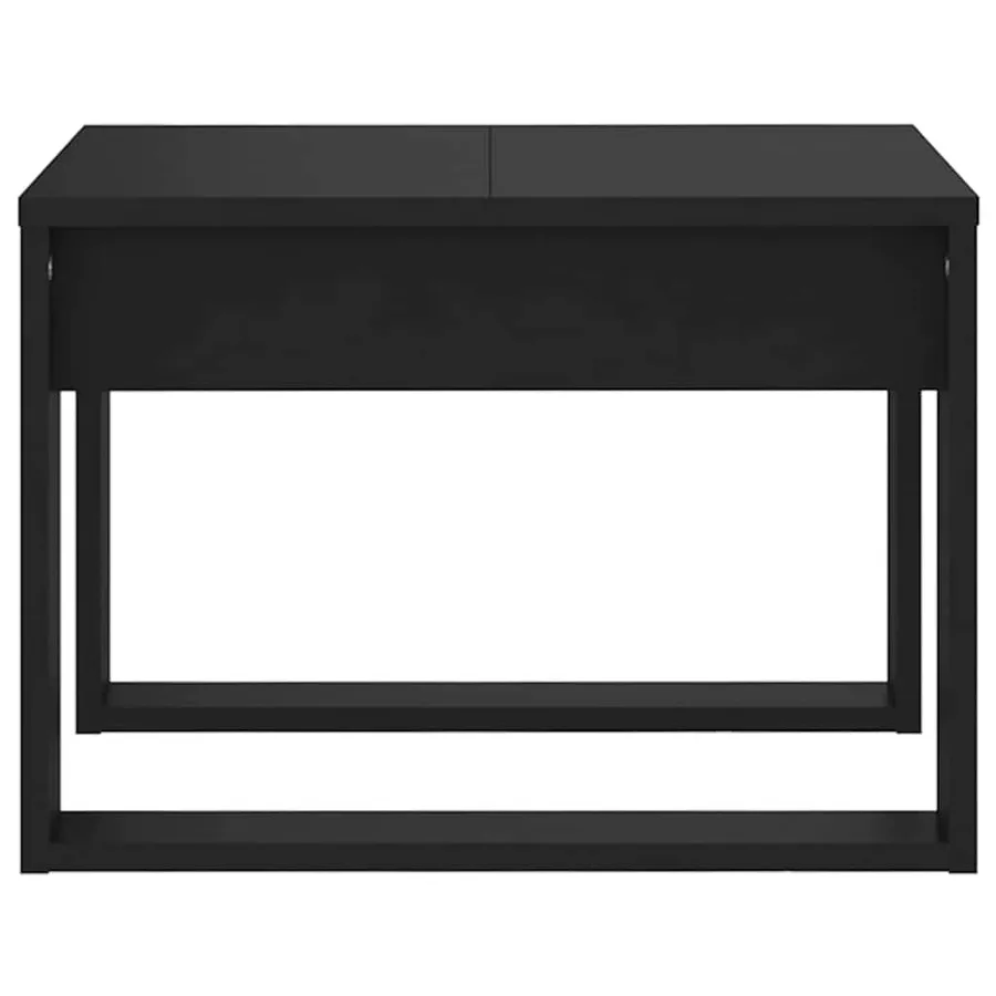 Table d'appoint Noir 50x50x35 cm Bois d’ingénierie - 5