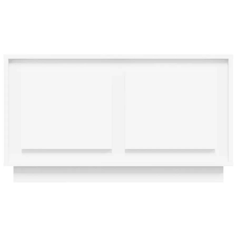 Meuble TV blanc 80x35x45 cm bois d'ingénierie - 6
