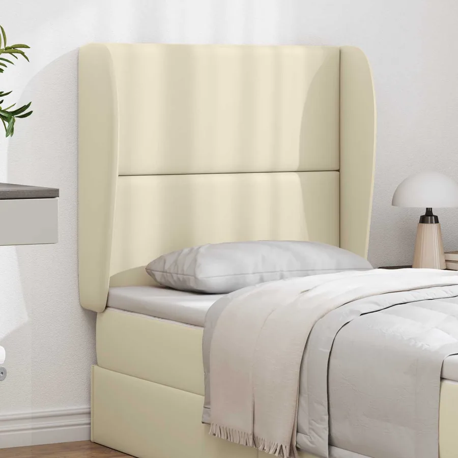 Oreille de tête de lit Crème 80 x 23 x 6 cm PVC