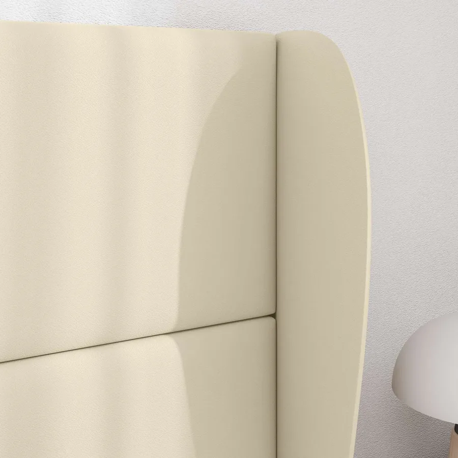 Oreille de tête de lit Crème 80 x 23 x 6 cm PVC - 4
