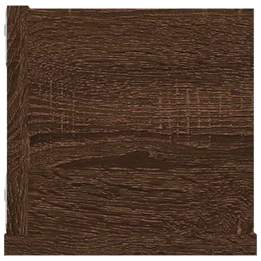 Étagère murale à CD Chêne marron 100x18x18 cm Bois d'ingénierie - 5