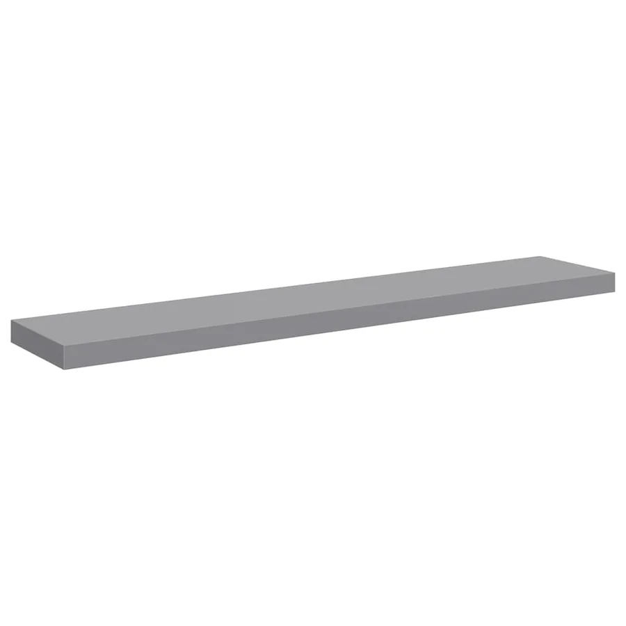 Étagère murale flottante gris 120x23,5x3,8 cm MDF - 2