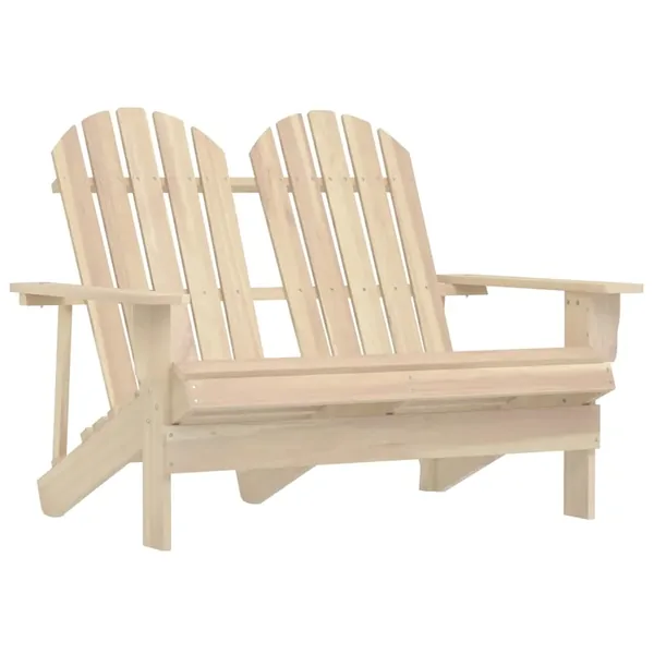 Chaise de jardin Adirondack 2 places bois de sapin massif