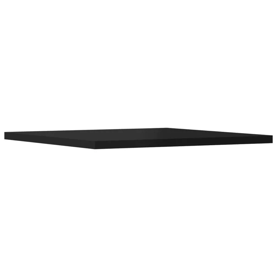 Panneaux de bibliothèque 8 pcs noir brillant bois d’ingénierie - 4