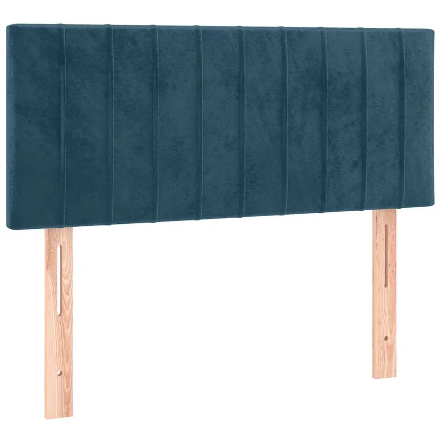 Sommier à lattes de lit avec matelas Bleu foncé 90x200 cm - 6