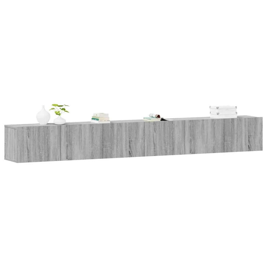 Ensemble de meubles TV 3 pcs Sonoma gris Bois d'ingénierie - 3