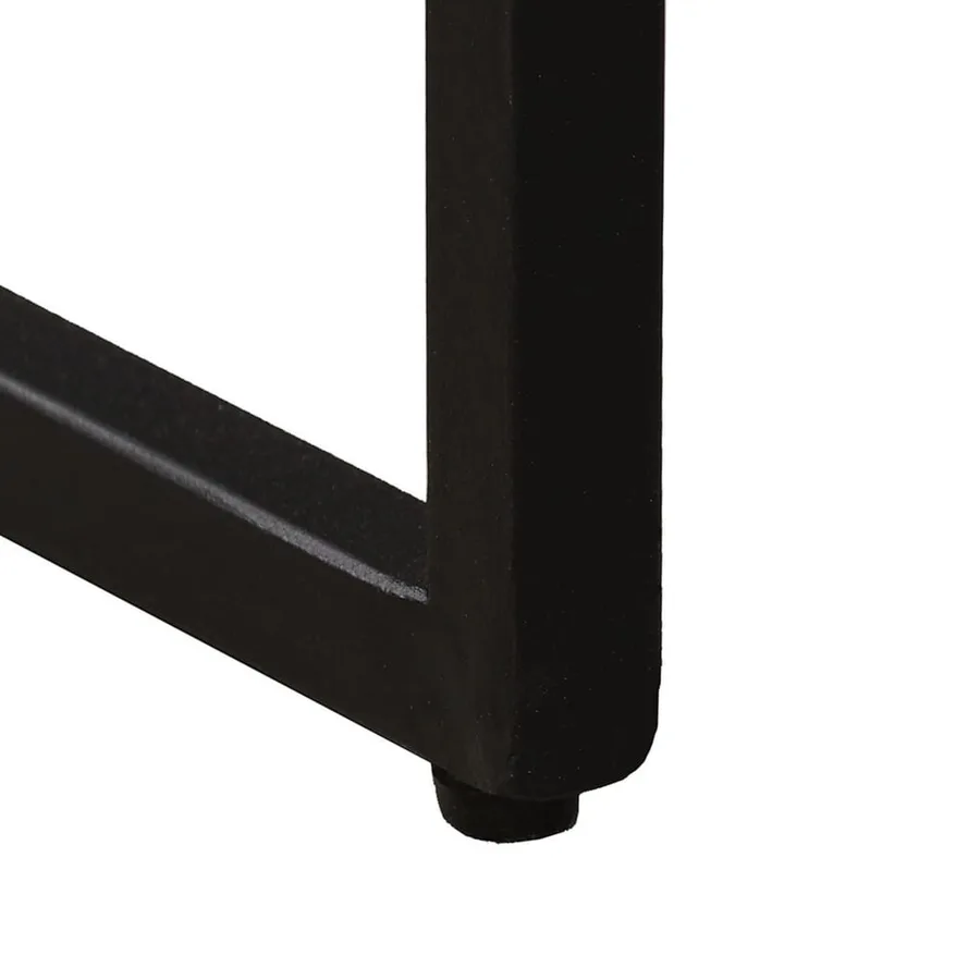 Ensemble de table basse gigogne 3 pcs Teck massif récupération - 9