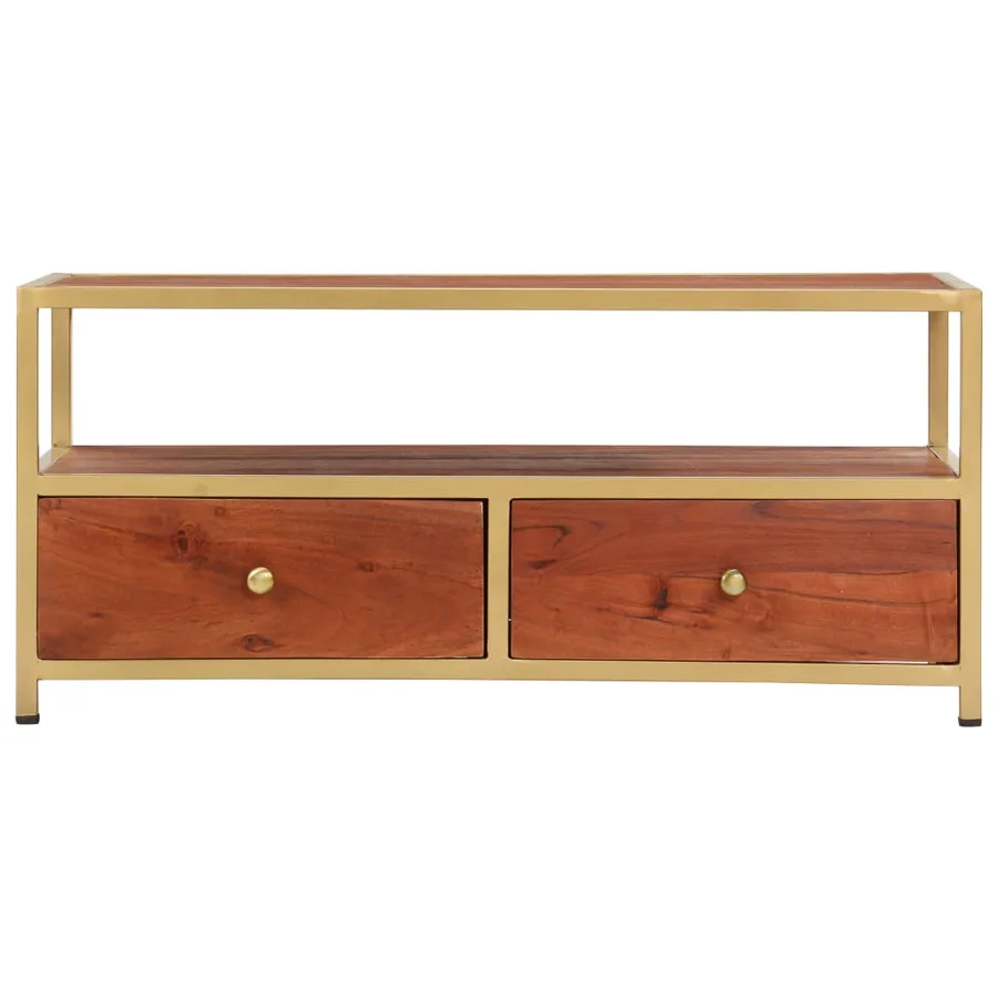 Table basse 90 x 50 x 40 cm Bois d'acacia massif - 3