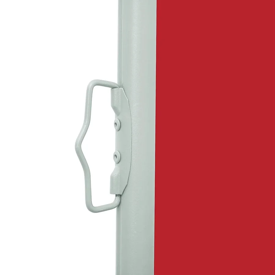 Auvent latéral rétractable de patio 120x500 cm Rouge - 9