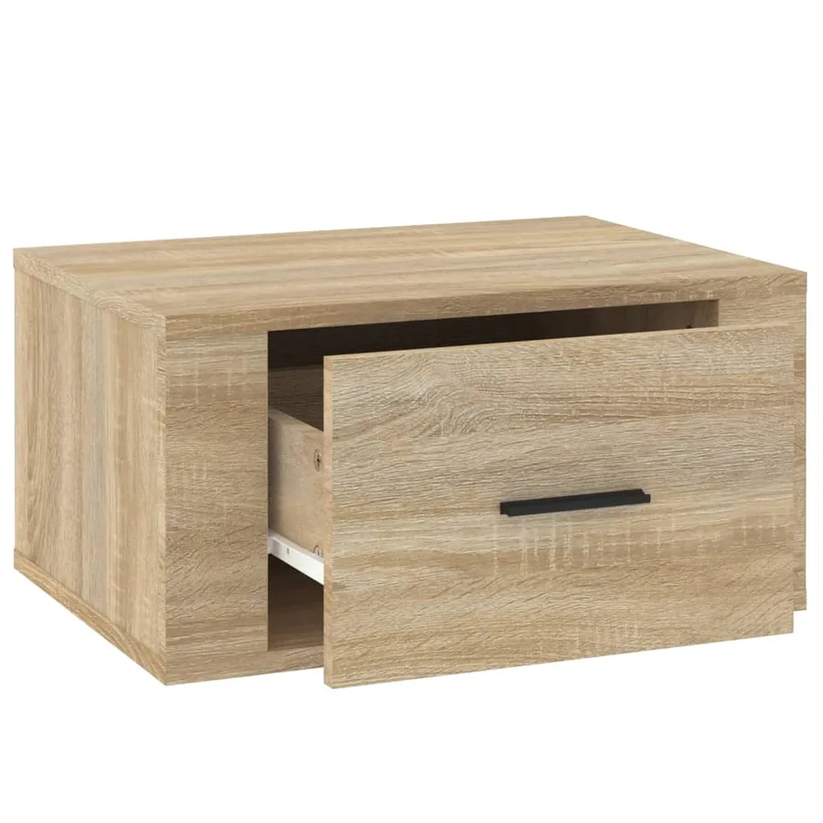 Tables de chevet murales 2 pcs Chêne sonoma 50x36x25 cm - 8