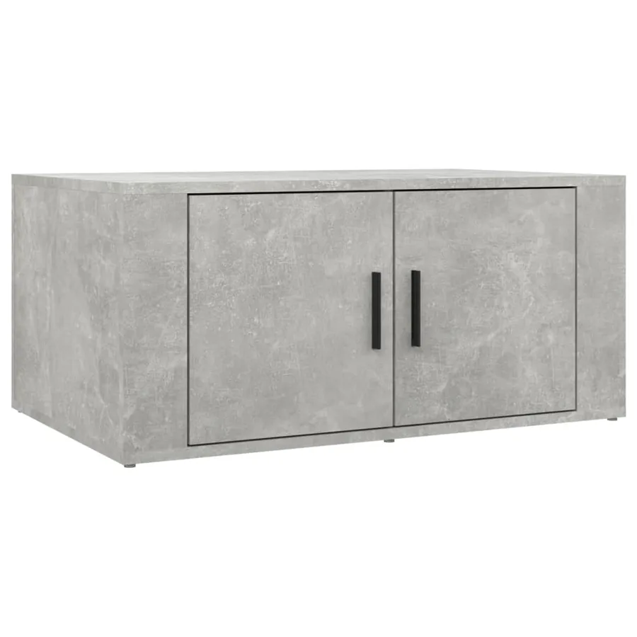Table basse Gris béton 80x50x36 cm Bois d'ingénierie - 2