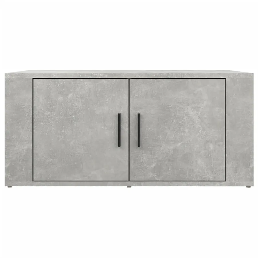Table basse Gris béton 80x50x36 cm Bois d'ingénierie - 5