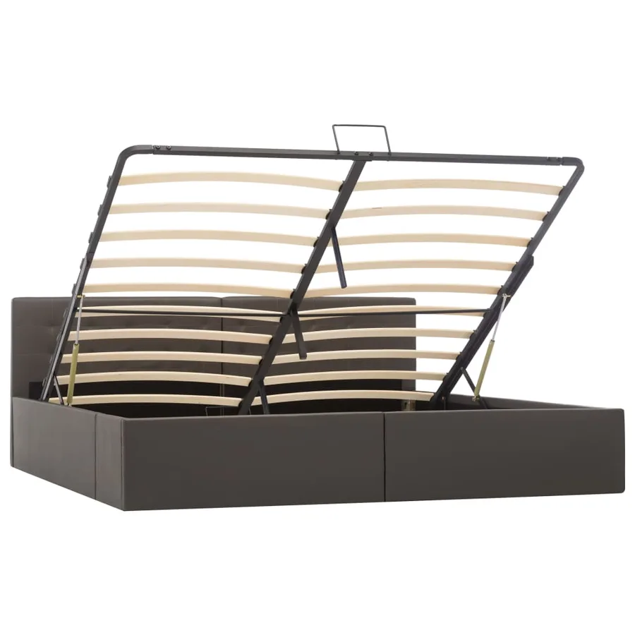 Cadre de lit avec rangement hydraulique Similicuir 180x200 cm - 2