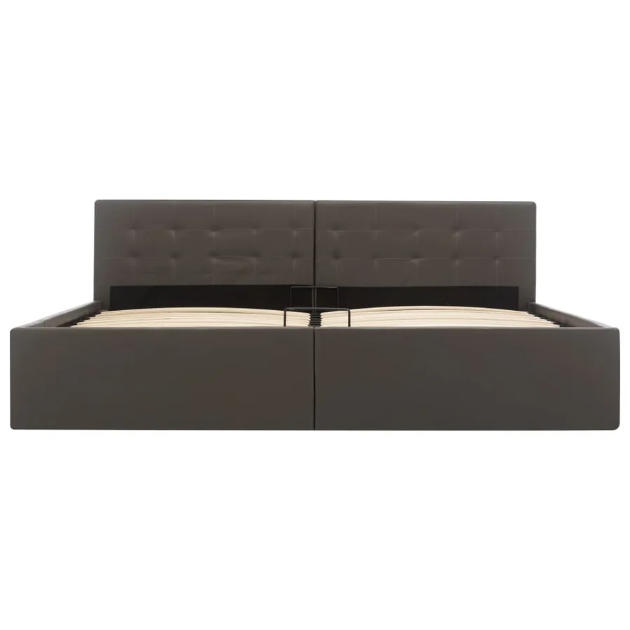 Cadre de lit avec rangement hydraulique Similicuir 180x200 cm - 4