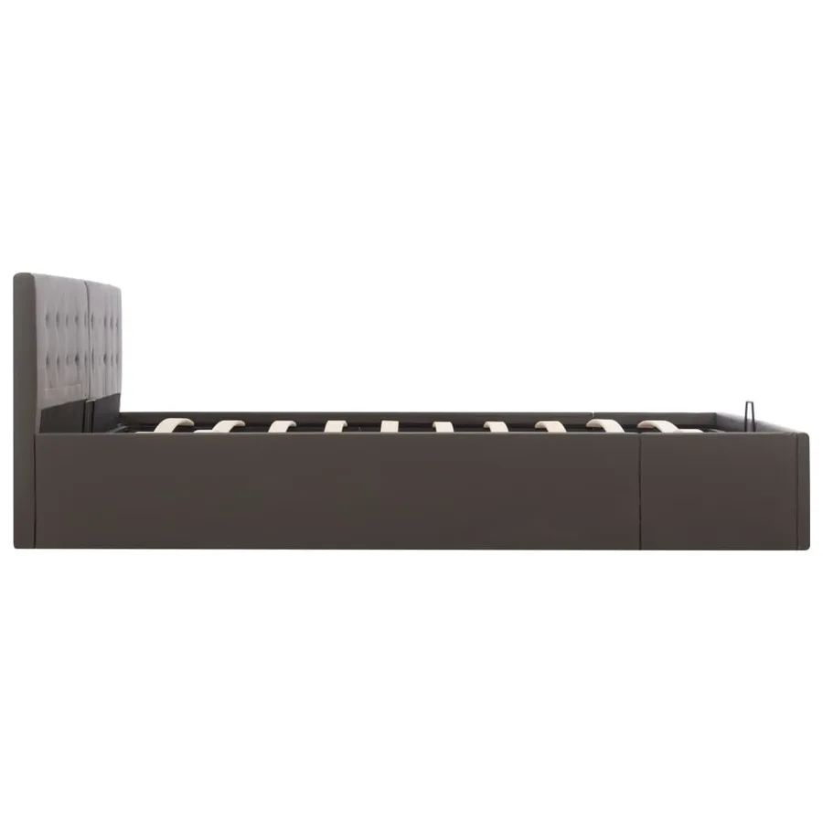 Cadre de lit avec rangement hydraulique Similicuir 180x200 cm - 5
