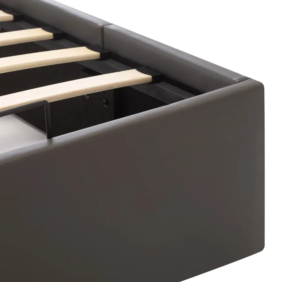 Cadre de lit avec rangement hydraulique Similicuir 180x200 cm - 9