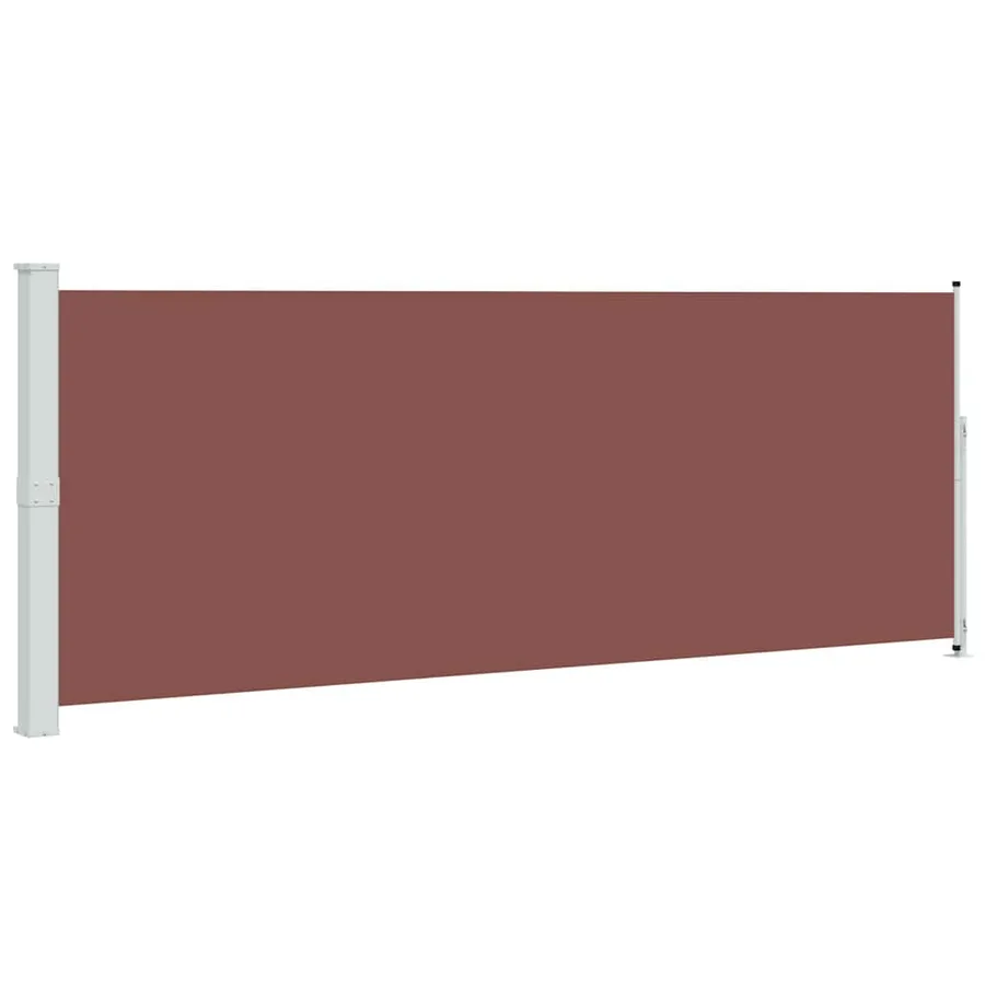 Auvent latéral rétractable de patio 180x500 cm Marron - 2