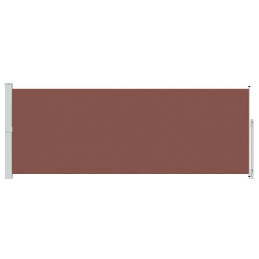 Auvent latéral rétractable de patio 180x500 cm Marron - 4