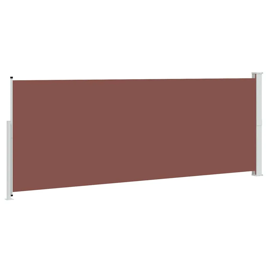 Auvent latéral rétractable de patio 180x500 cm Marron - 6