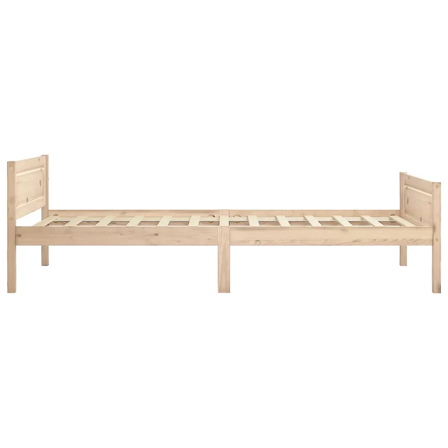 Cadre de lit sans matelas bois massif de pin 100x200 cm - 4