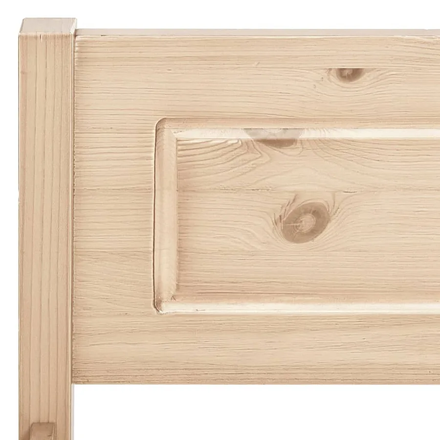 Cadre de lit sans matelas bois massif de pin 100x200 cm - 5