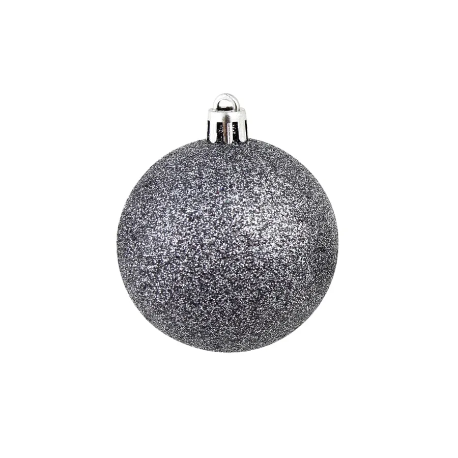 Ensemble de boules de Noël 100 pcs 3/4/6 cm Blanc/Gris - 5