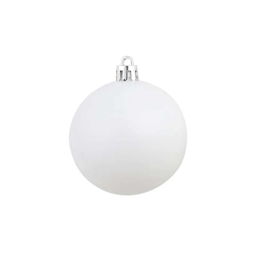 Ensemble de boules de Noël 100 pcs 3/4/6 cm Blanc/Gris - 7