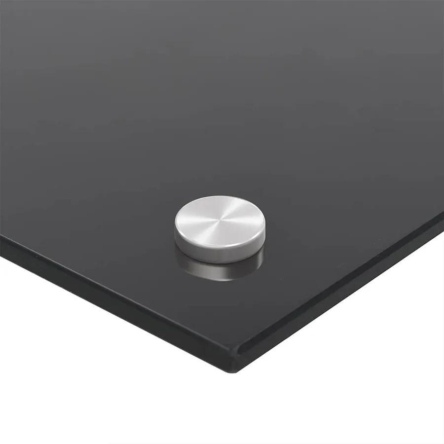 Dosseret de cuisine Noir 100x50 cm Verre trempé - 9