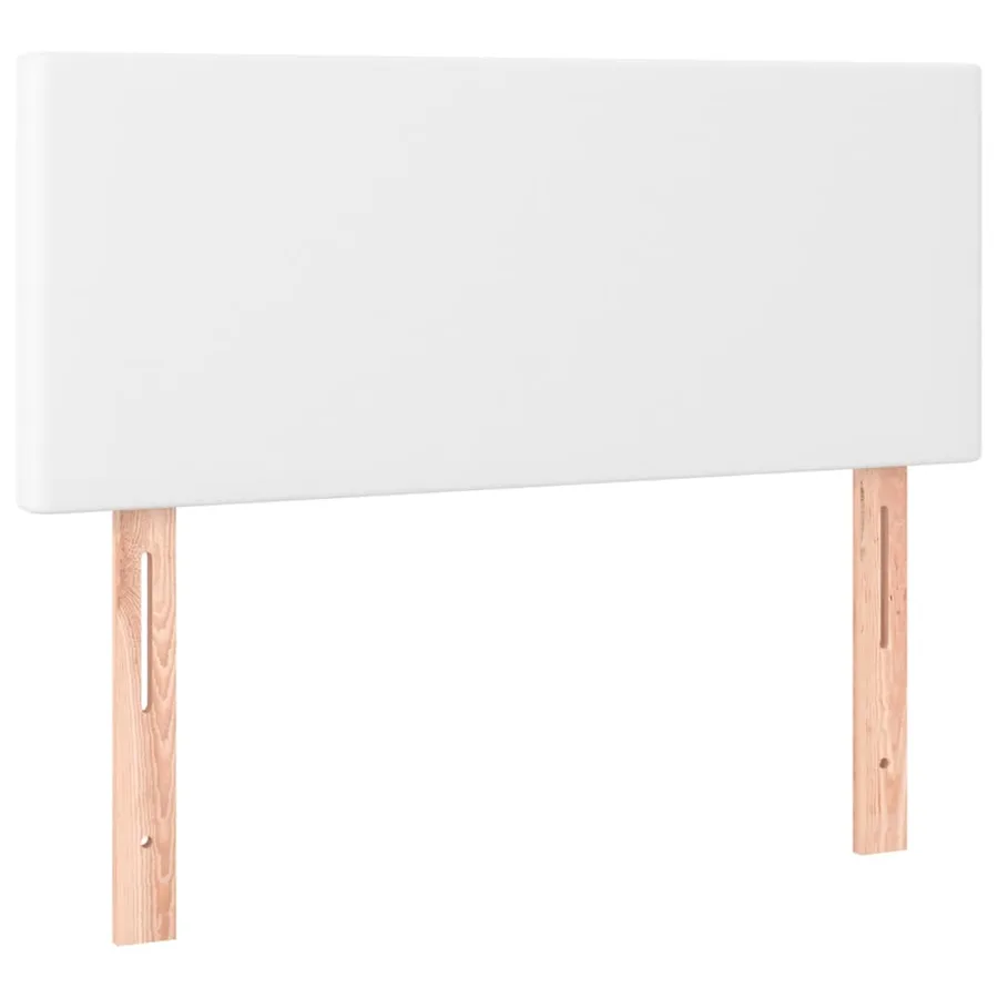 Sommier à lattes de lit avec matelas et LED Blanc 90x190cm - 7