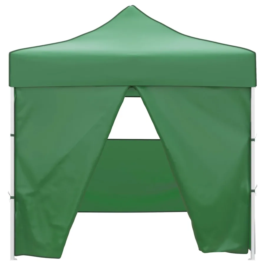 Tente pliable verte 3 x 3 m avec 4 parois - 2