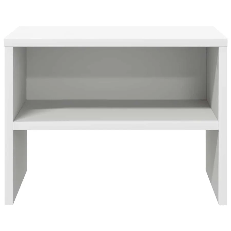 Tables de chevet 2 pcs Blanc 40x30x30 cm Bois d'ingénierie - 5