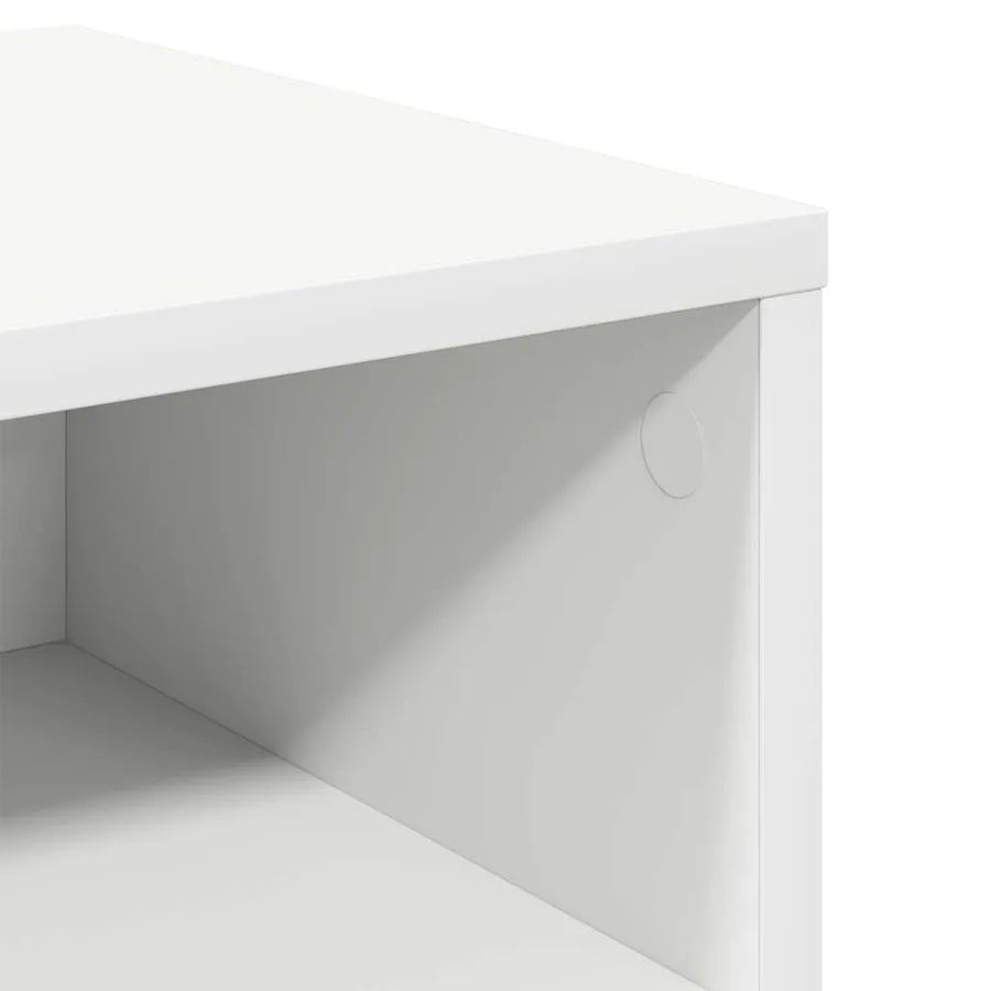 Tables de chevet 2 pcs Blanc 40x30x30 cm Bois d'ingénierie - 8