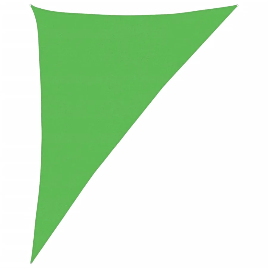 Voile d'ombrage 160 g/m² Vert clair 4x5x6,8 m PEHD - 2
