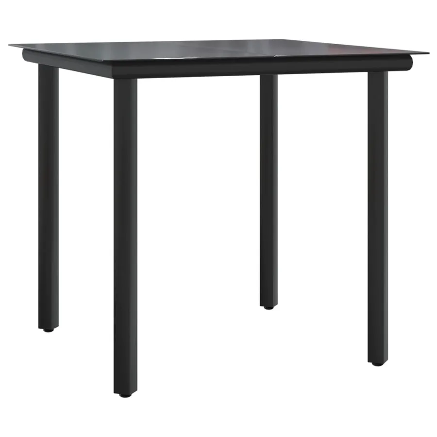 Ensemble à manger de jardin 3 pcs résine tressée acier - 6
