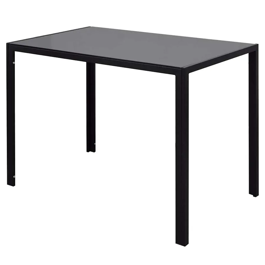 Ensemble de salle à manger 5 pcs Cuir synthétique Noir et blanc - 4