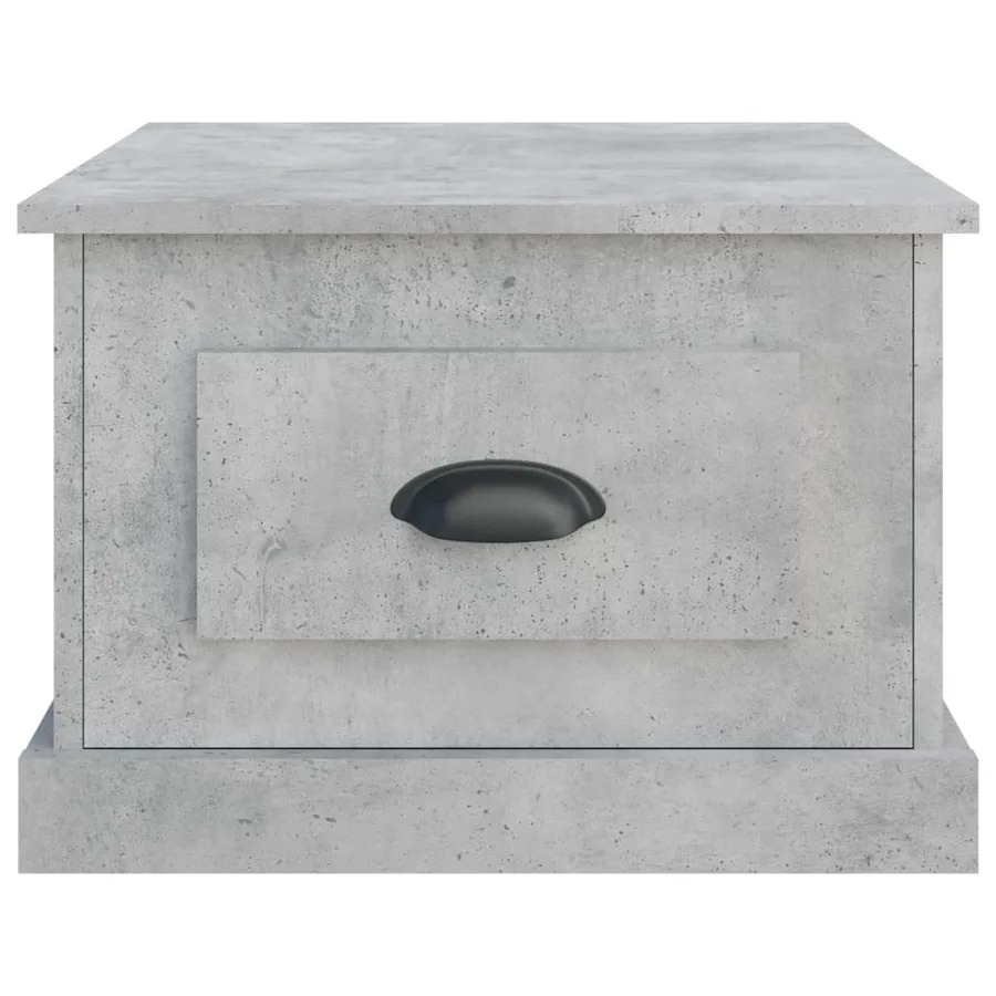 Table basse gris béton 50x50x35 cm bois d'ingénierie - 6