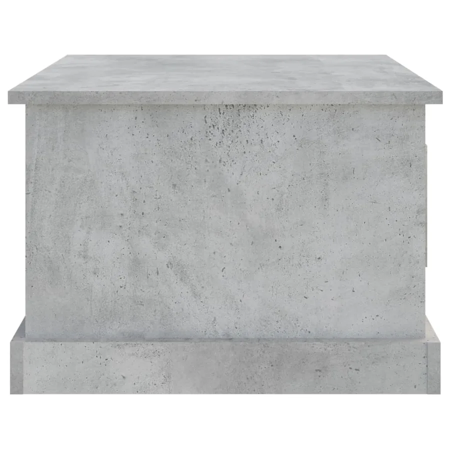 Table basse gris béton 50x50x35 cm bois d'ingénierie - 8