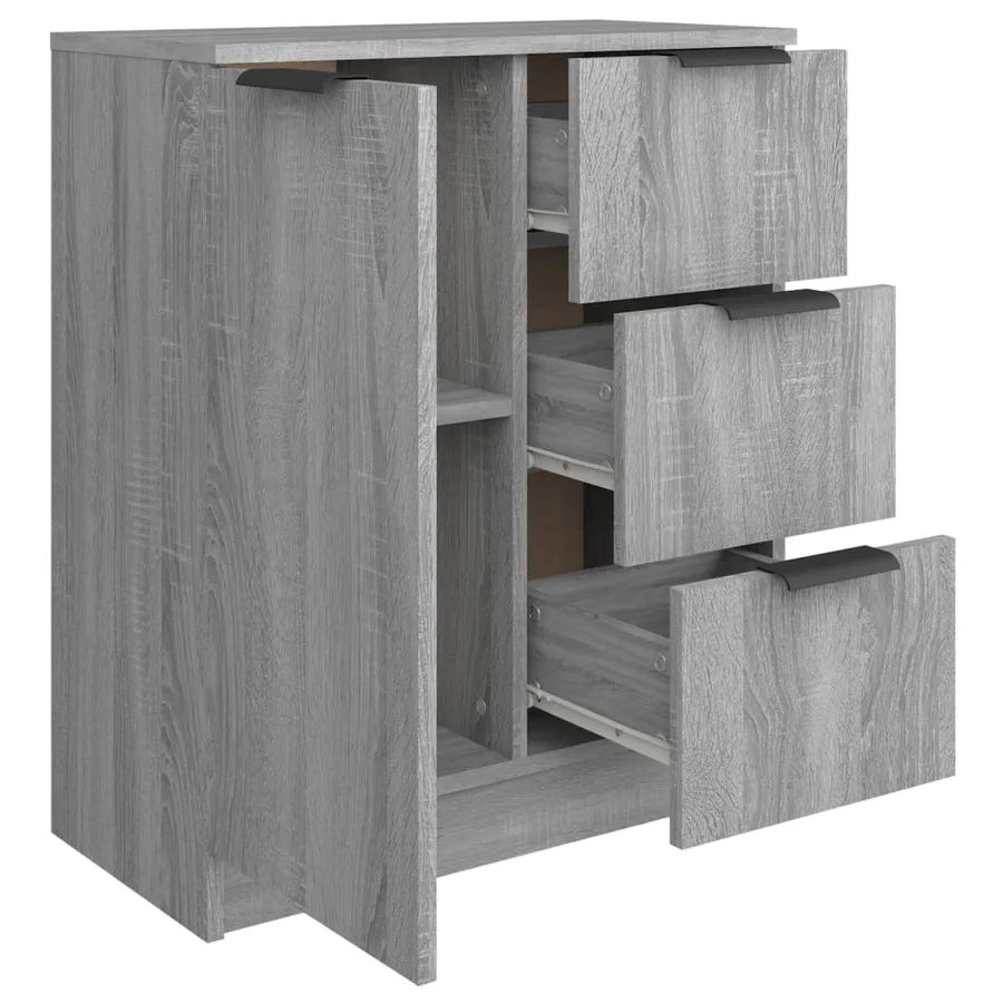 Buffet Sonoma gris 60x30x70 cm Bois d'ingénierie - 5
