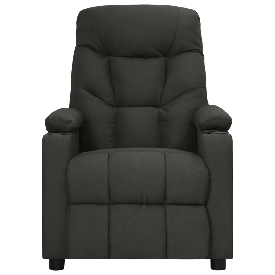 Fauteuil électrique de massage Noir Tissu - 3