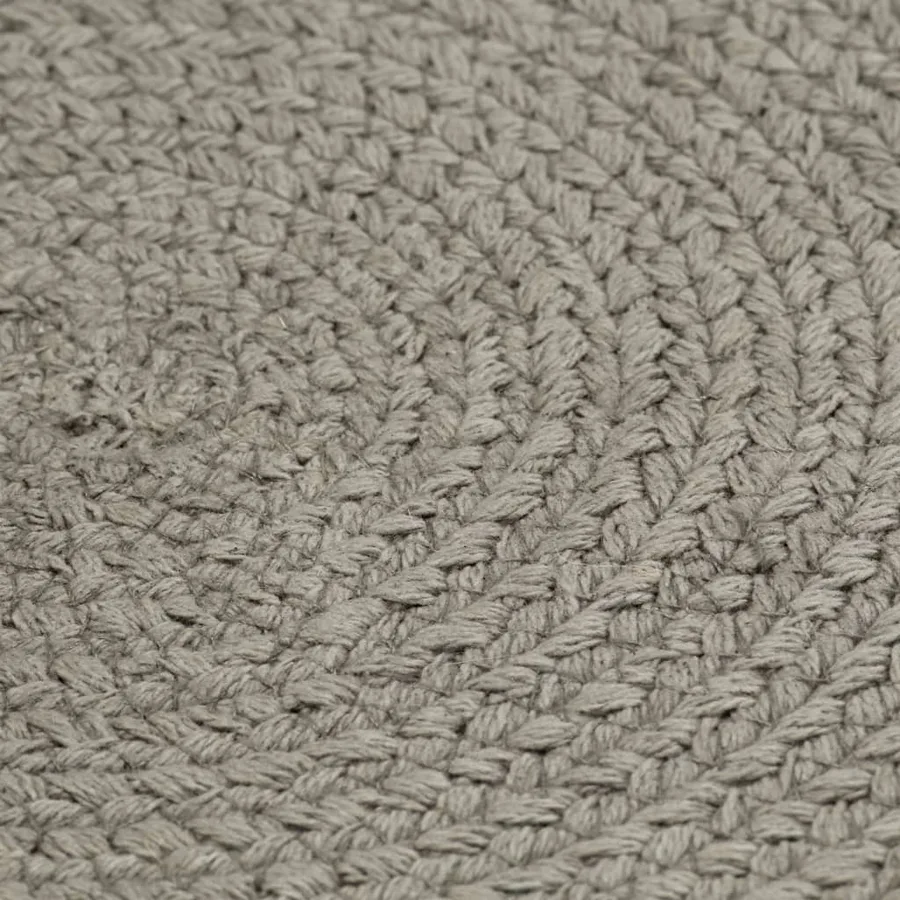 Napperons 6 pcs Gris Plain 38 cm Rond Coton - 4