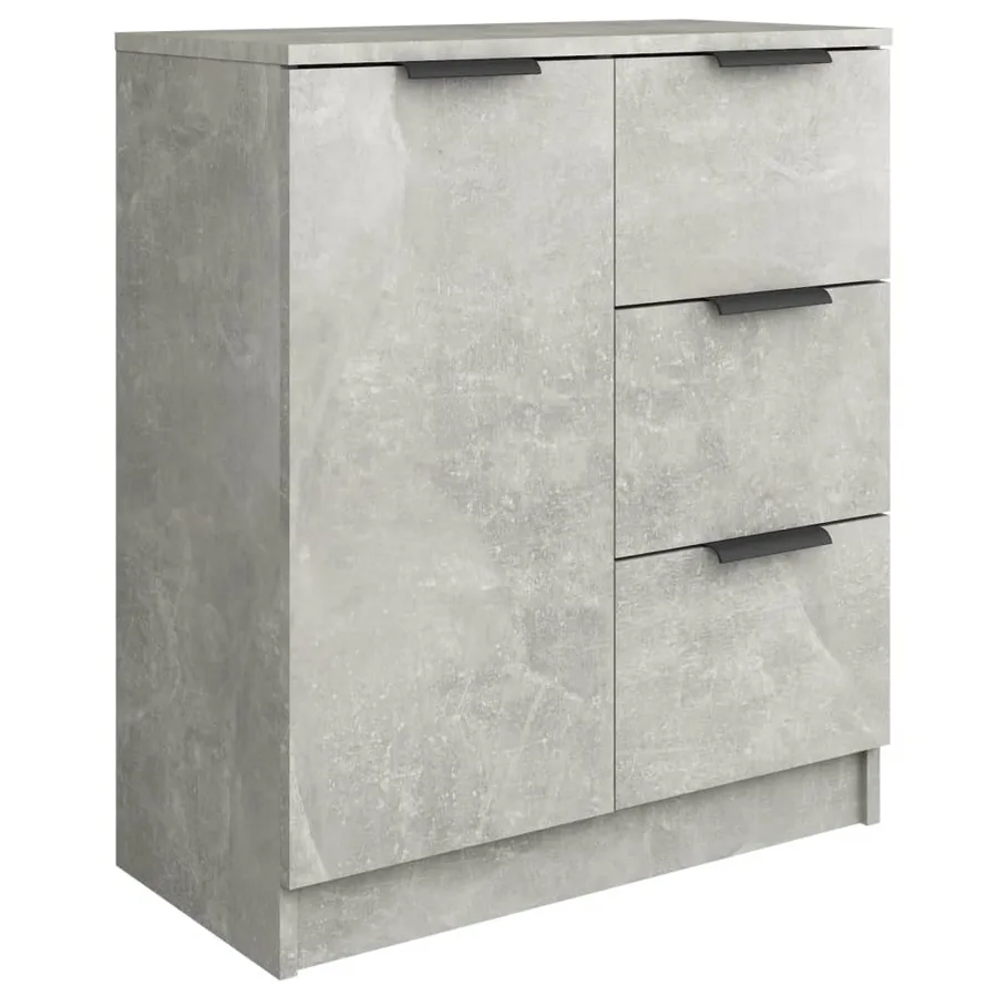 Buffet Gris béton 60x30x70 cm Bois d'ingénierie - 2
