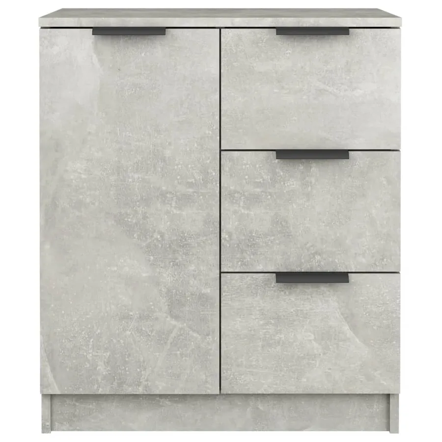 Buffet Gris béton 60x30x70 cm Bois d'ingénierie - 3