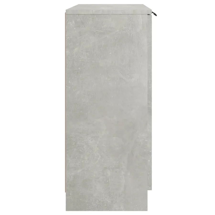 Buffet Gris béton 60x30x70 cm Bois d'ingénierie - 4