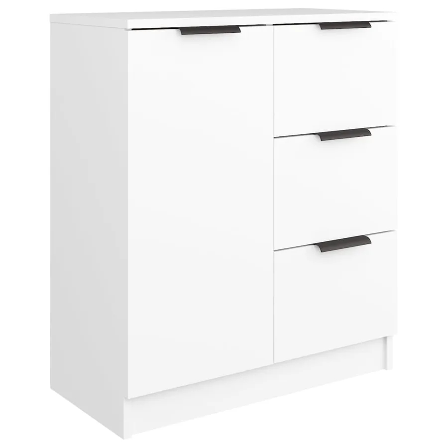 Buffets 2 pcs blanc 60x30x70 cm Bois d'ingénierie - 6