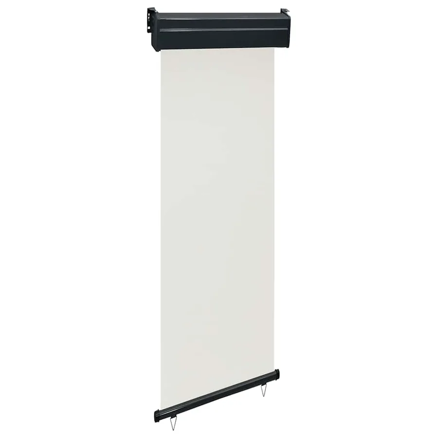 Auvent latéral de balcon 65x250 cm Crème