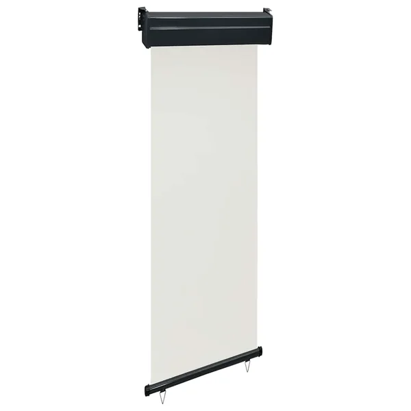 Auvent latéral de balcon 65x250 cm Crème