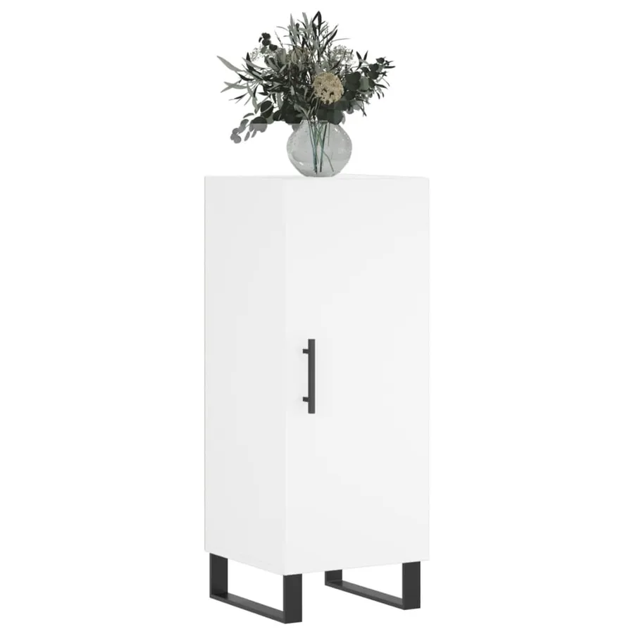 Buffet blanc 34,5x34x90 cm bois d'ingénierie - 3